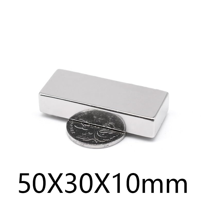 1/2/3PCS 50x30x10mm Big Quadrate Super Permanent NdFeB 50x30x10 Block Search 50 * 30 * 10 Magnet(3PCS)