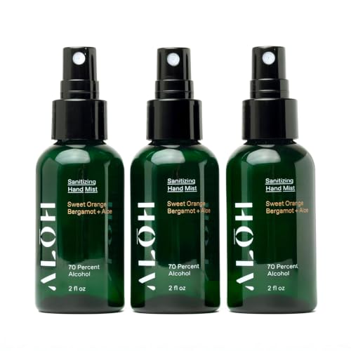 ALŌH Travel Size Hand Sanitizer Spray 3-Pack
