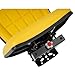 ALMULOO Universal Tractor Suspension Seat Adjustable Compatible with John Deere 5200 5210 5300 5310 5510 More Models Massey Ferguson Tractor Ford New Holland Steel Yellow Heavy Duty