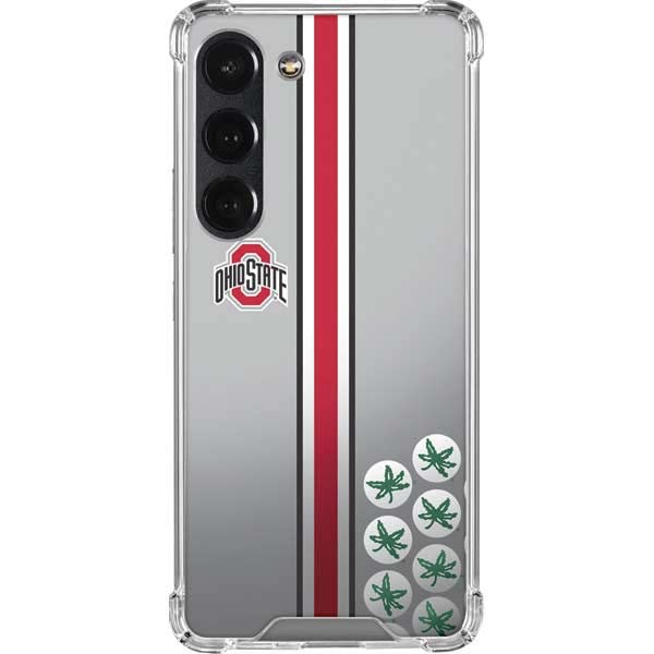 Skinit Clear Phone Case Compatible with Galaxy S23 - Officially Licensed Ohio State University Buckeyes Design