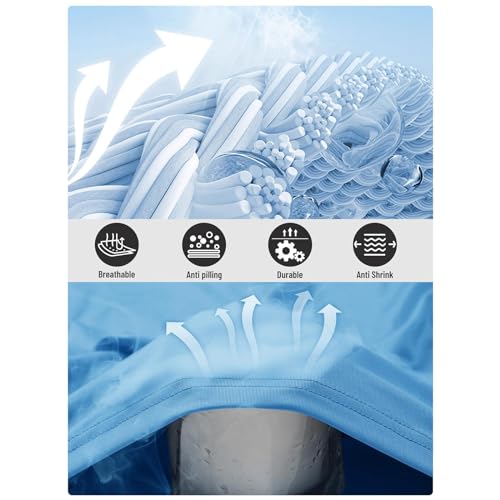 Swim Shirts for Men UPF 50+ Sun Protection SPF UV Lightweight Breathable T-Shirt Short Sleeve Rash Guard Surf Tee Top3