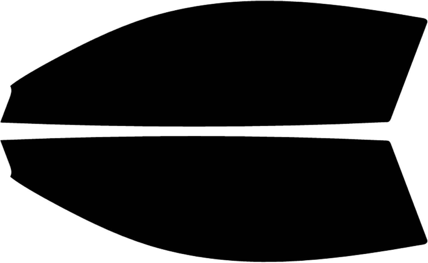 True Line Automotive Precut Auto Window Tint Compatible with Ford Mustang Coupe 2015-2023 - 20% Front Sides Only - Front Car Window Tint - Window Tint for Cars - Ceramic Window Tint Kit
