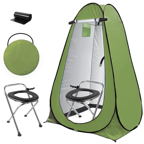 anngrowy Pop Up Toilet Tent Camping Privacy Shower Tent with...
