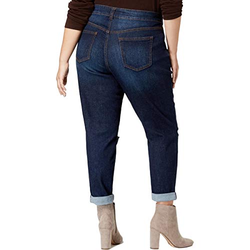 Celebrity Pink Trendy Plus Size Ripped Girlfriend Fit Jeans2