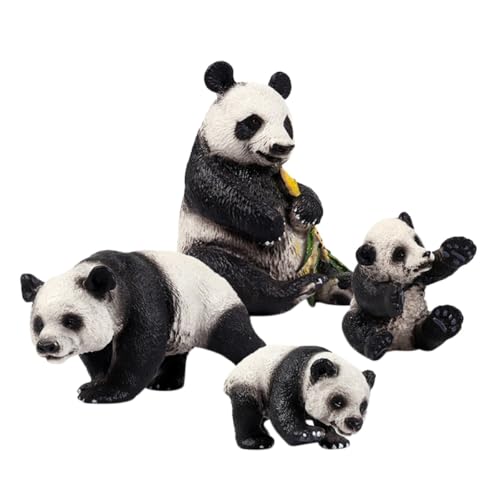 Figurines de pandas éducatives pour décorations et loisirs créatifs