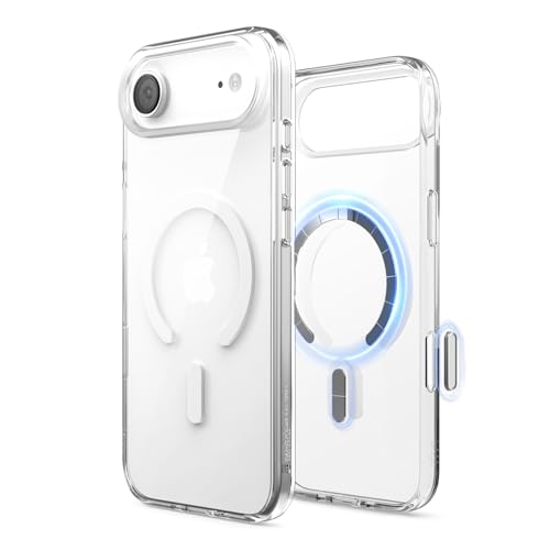 elago Magnetyczne Hybrydowe Przezroczyste Smukłe Etui Kompatybilne z iPhone Air Case 6.5" – Kompatybilne z MagSafe, Technologia Hybrydowa PC + TPU, Odporna na Wstrząsy Ochronna Obudowa (Clear)