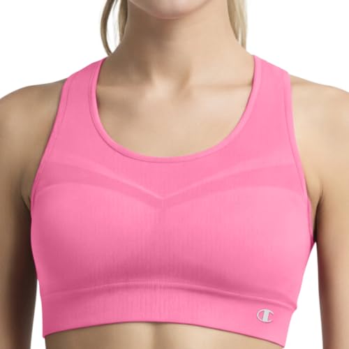 Image of Champion Women's The Infinity Racerback Sports Bra, Moderate Support, Seamless, Moisture-Wicking