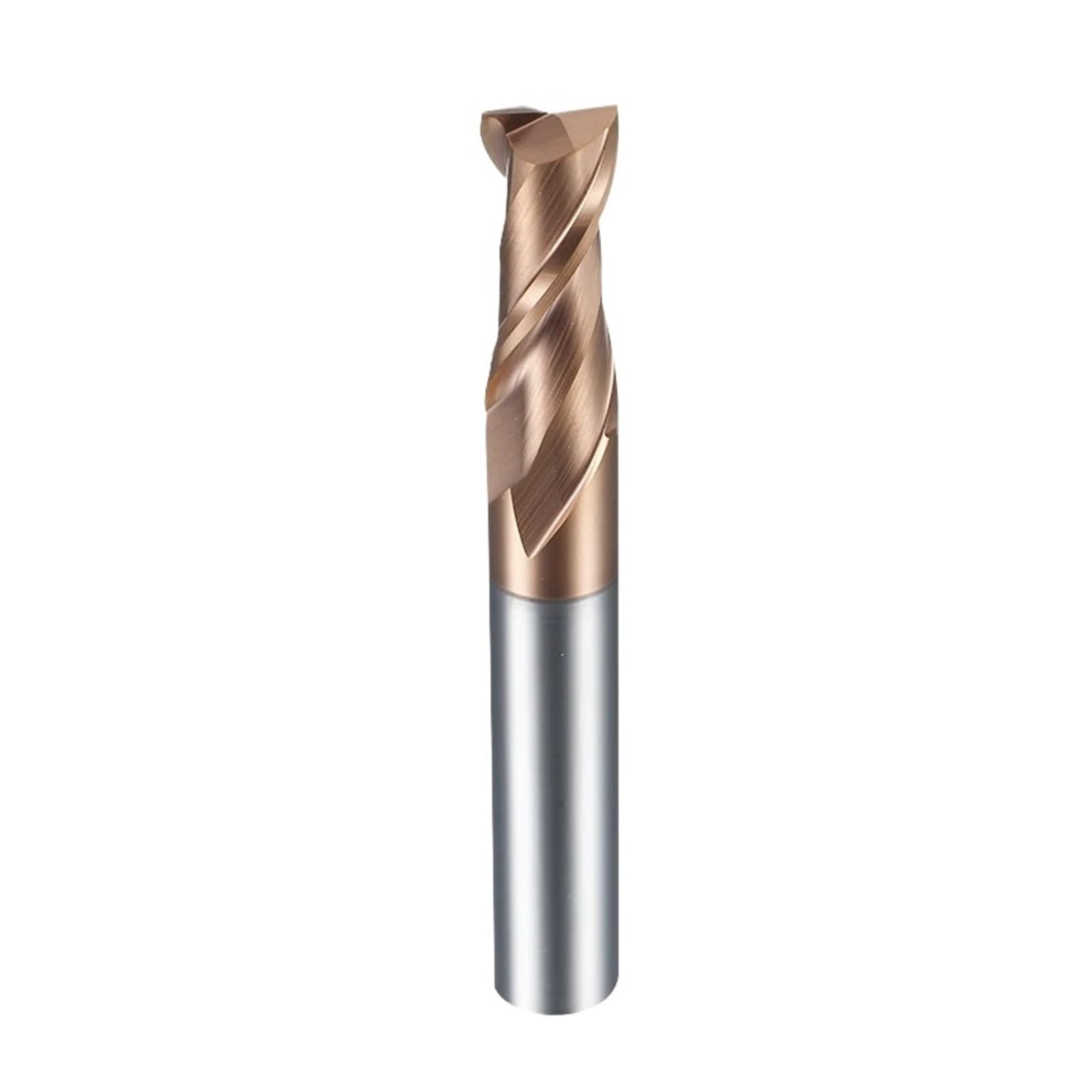 Molino de extremo recubierto aleación carburo tungsteno HRC55 2F for CNC metal | Fresa de carburo de tungsteno HRC55 recubierta de aleación de 2 flautas, alta dureza for fresado CNC de metal(8.0x60L)