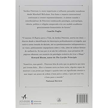 Capa do livro 12 Regras Para a Vida. Um Antídoto Para o Caos