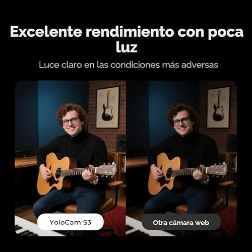 YOLOLIV YoloCam S3, cámara web de transmisión 4K, sensor de 1/1.3 pulgadas, enfoque automático PDAF, 4K sin comprimir, zoom 4X, para creadores, streamers, podcasters, reuniones, videollamadas (para - Image 5