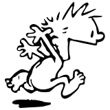 Funny Run Naked Nudist Nude Vinyl Sticker Decal for Car Truck Motorcycle Windows Bumper Laptop Home Wall Decor - Many Colors & Sizes