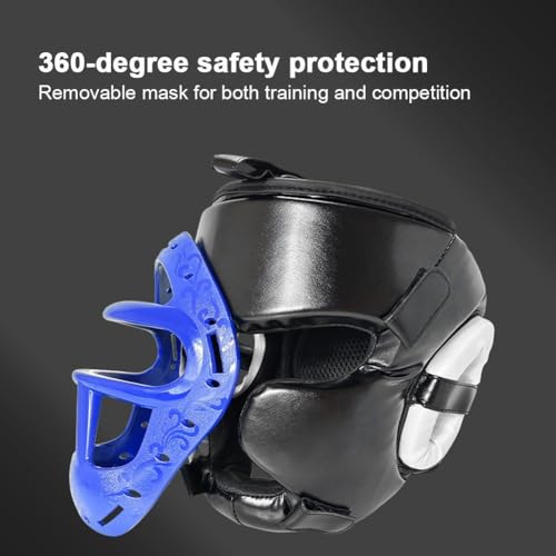 Protège-tête de boxe avec protection complète du visage contre les chocs de boxe