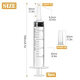 8 Stück 20ml Spritze mit Deckel,Kunststoffspritze sterile Verpackung mit Messung für wissenschaftliche Labore,Dispensieren,Messen von Flüssigkeiten,Tierfütterung,Pflanzenbewässerung