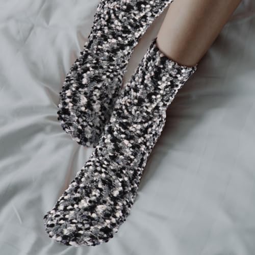 Coral Fleece Sleeping Socks Kid Slippers Socks Plush Slippers Pantumblas De Mujer Women Zapatilla3