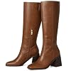 AMINUGAL Knee High Boots for Women Square Toe Chunky Heel Boot Size Zipper Pull on Shoes Wedding Concert Party Wear Long Boots