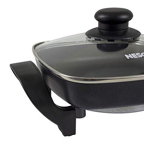 NESCO ES‑08 Electric Skillet for Everyday Home Cooking, Black Large Nonstick Skillet with Adjustable Temperature Control by NESCO - Image 3