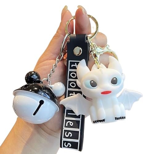 AIVLDQ New car mounted Little Flying Dragon key pendant, cartoon
