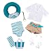 Adora Amazing Girls 18" Doll Clothes - Summer Swim Outfit with One-Piece Swim Suit, Blouse, Shorts, Sun Hat, Necklace, Tote Bag, Towel and Sandals [Amazon Exclusive]