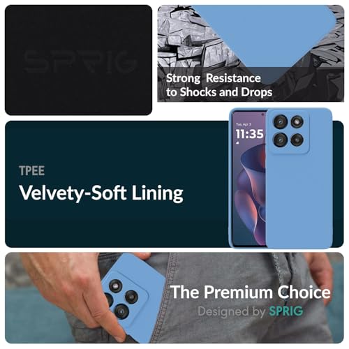 Image of SPRIG Compatible with Moto Edge 60 Stylus Premium Skintone Back Cover Drop Tested Shock Proof Mobile Case for Men, Women, Boys and Girls with Camera Protection (Sky Blue)