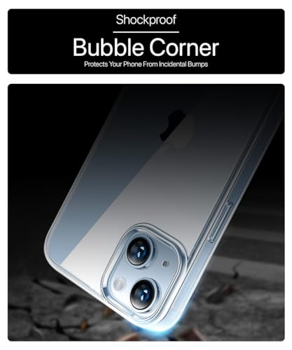 Image of WOW IMAGINE Crystal Clear Transparent Back Case Cover for Apple iPhone 14 Plus | Full Device & Camera Protection Shockproof TPU | Flexible Silicone Back Cover Case - Transparent