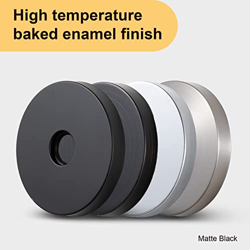 OFFO Extra Large Shower Arm Flange 3.5\" in Outer Diameter Replacement Shower Head Arm Escutcheon Plate Suitable for Most Brands Shower Head Arms, Matte Black