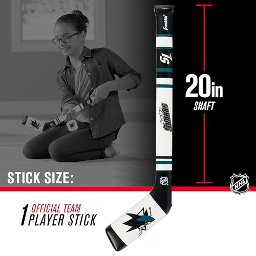Image of Franklin Sports NHL Team Mini Soft Hockey Stick Set - NHL Team Soft Foam Mini Hockey Stick and Ball - Great Toy for Kids