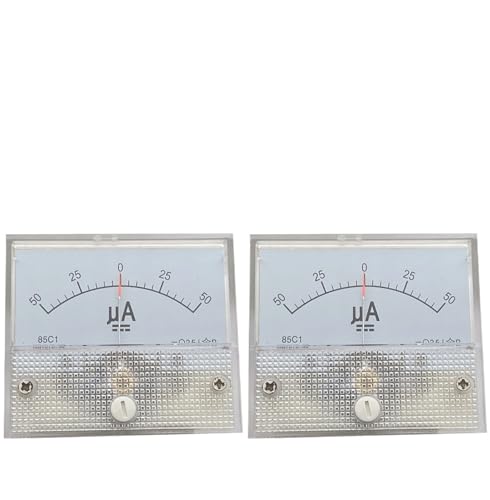 Ampèremètre CC galvanomètre 500-0-500UA pour microampèremètre de tableau