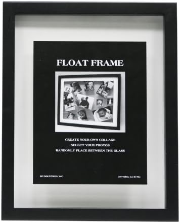 BP Industries Classic Gallery Wall Float Frame, 9 x 11, Pack of 12, Black, 9 by 11