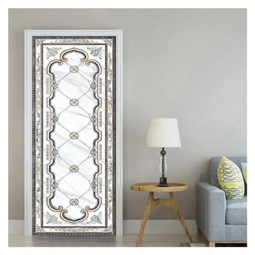 Sticker de porte pour masquer les imperfections du salon 77x200 - 4