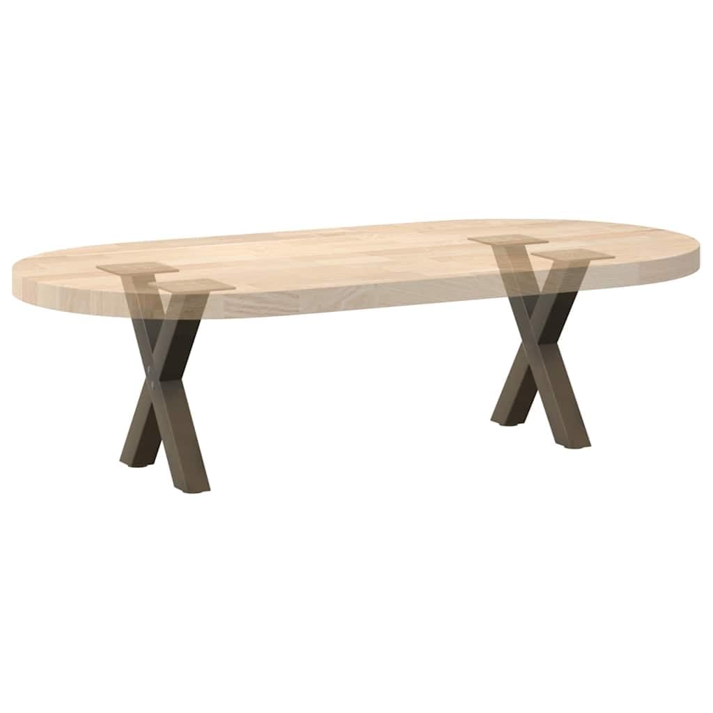 Couchtischbeine X-Form 2 Stück Naturstahl 30x(30-31) cm für DIY Möbel Bau, stabile Metallbeine mit verstellbaren Nivellierfüßen für Couchtisch, Esstisch oder Beistelltisch, robust und modern