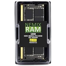 NEMIX RAM 16GB 1X16GB DDR5 4800MHZ PC5-38400 1Rx8 1.1V CL40 262-PIN ECC Unbuffered SODIMM Memory Compatible with Dell Precision 3260 Compact Workstation