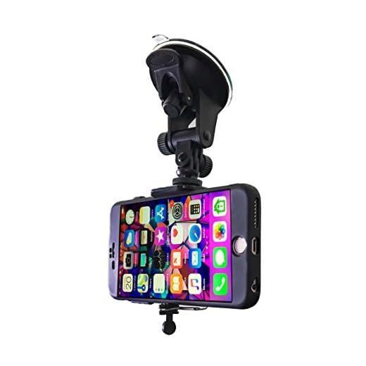 Car Phone Mount - Cell Phone Holder for Car Windshield Compatible with iPhone X XS Max XR 8 Plus 7 Plus 6S Plus 6 Plus SE Samsung Galaxy S9, S8, S8 Plus, Note 8, S7, S6, S5, Google Pixel XL by DaVoice