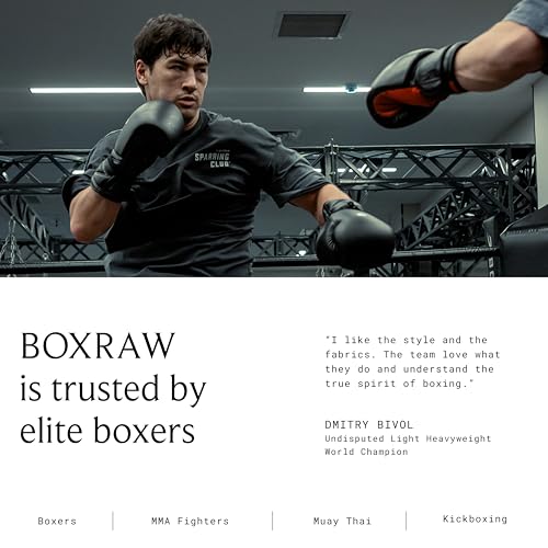Image of BOXRAW Lineal Professional Sauna Suit for Men Top & Bottoms Non Rip Weight Loss Sweat Suit Boxing MMA Training Gym