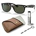 Produktbild Ray-Ban RB2132 New Wayfarer quadratische Sonnenbrille, BRILLEN-SET | Exklusiv-Etui und Care-Kit | Polished Tortoise/G-15 Green