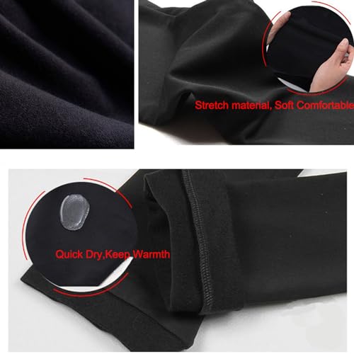 Liuhuo BDXL112-130 Women Girls Ice Figure Skating Practice Long Pants Premium Warm Tights Trousers Rhinestones Child Skating Leggings Black thumb #2