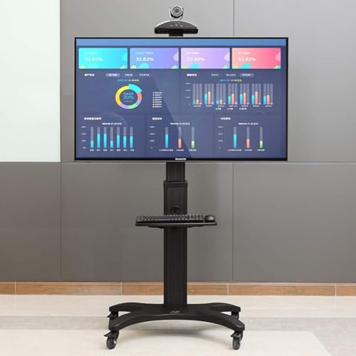 Soporte móvil para TV con ruedas y altura ajustable miniatura 1