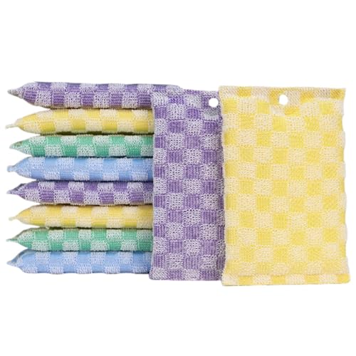 Bayetas Multiusos De Alambre para Limpieza Cocina - Estropajos para Ollas - Esponja Reutilizable Sin Rayar Absorbente Doble Cara para Fregadero Vajilla Cocina Y Limpieza Profunda