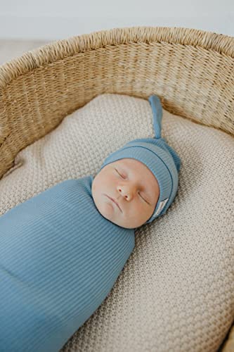Image of Copper Pearl Swaddle Blankets for Newborns | Soft Stretchy Receiving Blankets for Boys and Girls | Large 46 x 46 Inch Baby Blankets | Lightweight and Breathable Swaddles | Atlantic