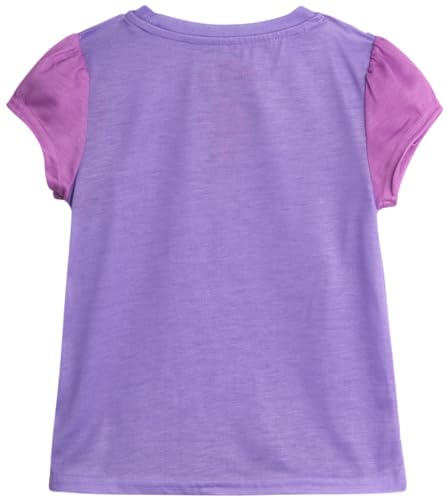 Image of Disney Princess Minnie Mouse Toddler Girls Short Sleeve Graphic Tees 4 Pack