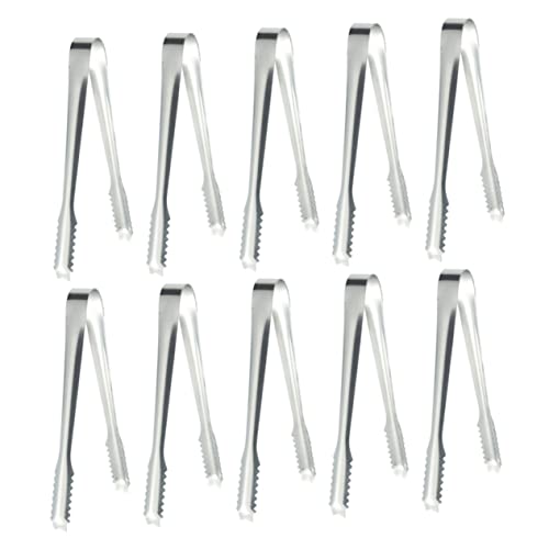 CIYODO Ice Cube Clip Set Pcs Stainless Steel Ice Tongs for Sugar Cubes Cocktails