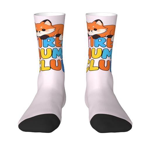 Glilade Calcetines deportivos divertidos y acogedores para hombre, calcetines deportivos suaves para mujer, calcetines casuales para regalo, quién ama a los perros, Zorro cansado, Altoa única