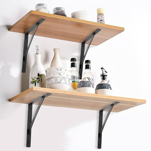 8-Piece Heavy Duty Wall Mounted Triangle Shelf Brackets - Image 4