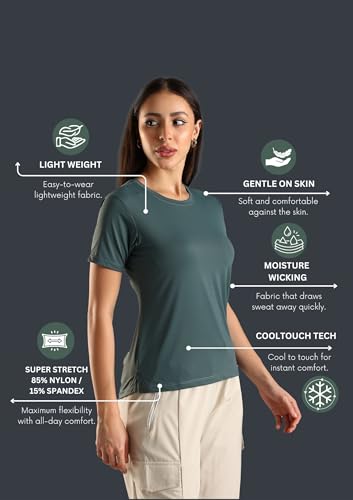 Image of Women's Soft & Stretchy Nylon Sports Top