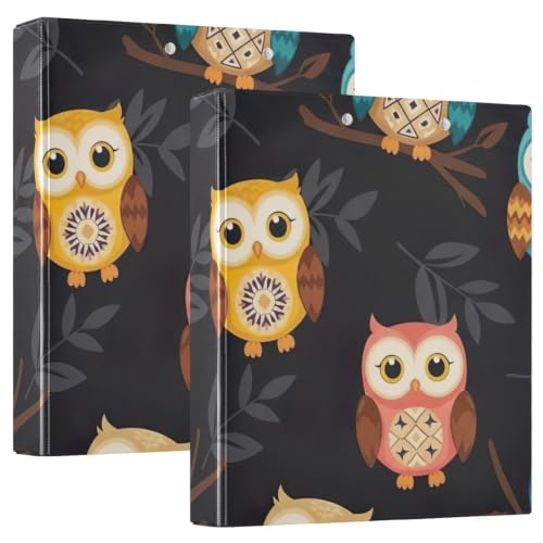 Classeur 3 anneaux hibou bohème parfait pour ranger vos cours d'université
