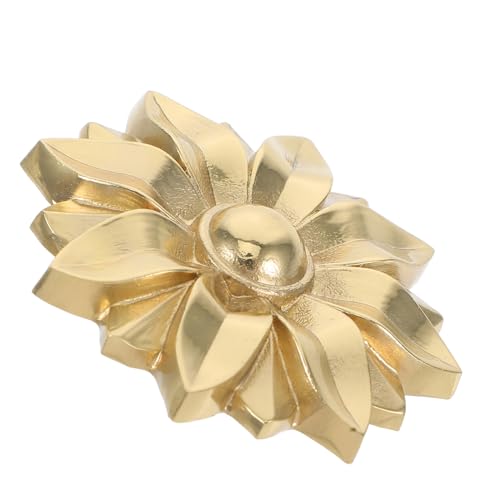 jojofuny 真鍮製サンフラワーキャビネットプル ノブ 引き出し用 ドアハンドル ワードローブ 靴箱 食器棚対応 エレガント磨き仕上げ モダン装