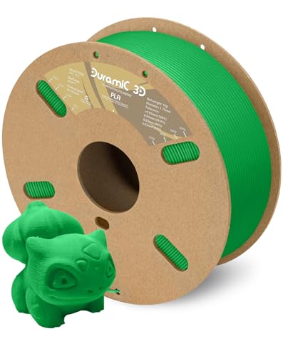 Image of DURAMIC 3D PLA Filament Basic for 3D Printer Neatly Wound Easy Printing | 3D Printing Filament 1.75mm, Dimensional Accuracy + /- 0.02 mm, Fit Most FDM 3D Printers 1KG PLA Green