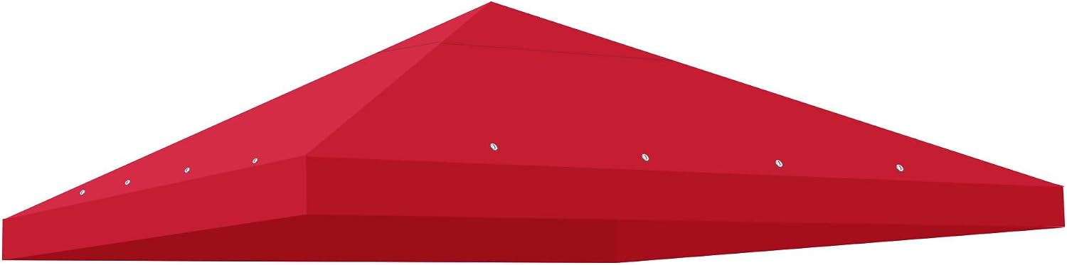 Yescom 117"x117" Canopy Top Replacement Y0049707 Red for Smaller 10'x10' Single-Tier Gazebo Cover Patio Garden Outdoor