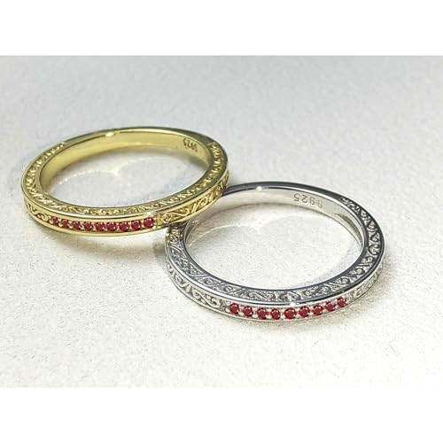 Image of Vintage Celtic Knot Women's Engagement Ring Sets 925 Sterling Silver /14K Gold Plated Stackable Wedding Bands Rings AAAAA Cubic Zirconia Women Bridal Sets Wedding Ring Band Width 1.8mm Size 5-9