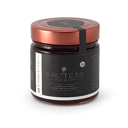 Geleia de Limão Siciliano, Capim Santo e Gengibre. Para Gin Tônica.