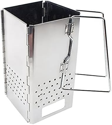 Portable Stainless Steel Charcoal Starter BBQ Grill Foldable Chimney Starter Barbecue Grill for Outdoor